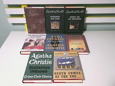 Lot Of 8x Agatha Christie Collins The Crime Club HC/DJ Books! Sad Cypress • £83.56