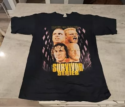 VINTAGE RARE WWF SURVIVOR SERIES 96’ WWE Shirt Size XL Stone Cold Bret Hart • $999.99