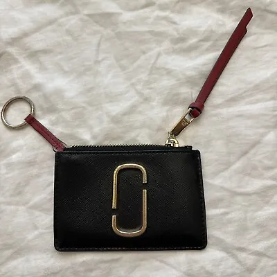 Marc Jacobs The Snapshot Top Zip Multi Black Wallet • $55