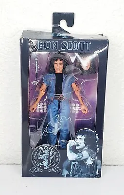 NECA AC/DC Bon Scott  Action Figure With Clothes Alternate Head & Microphone  • $30