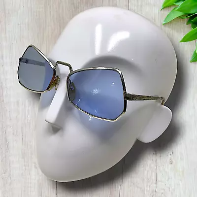 Vintage 1960's Hampel Germany For Emilio Pucci Mod Sunglasses Blue Lens #6218 • $212.63