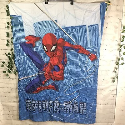 Spiderman Toddler Bed Comforter Blanket Set 3pc Marvel Superhero Reversible • $16