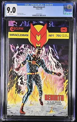 Miracleman #1 CGC 9.0 FIRST APPEARANCE OF MIRACLEMAN ECLIPSE COMICS • £39.59