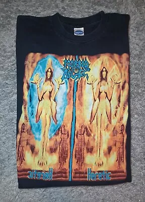 Vintage Y2k 2003 Morbid Angel Heretic  Album Cover Tour Tee Shirt Death Metal XL • $179.99