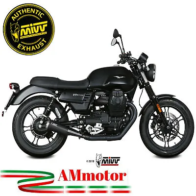 Mivv Moto Guzzi V7 III 2018 Exhaust Motorcycle Silencer 2 Slip-On Ghibli Black • $639.73