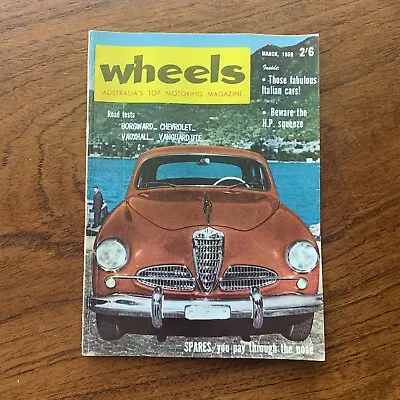 Vintage March 1959 'wheels Magazine' Borgward Chevrolet Vuxhall Vanguard • $28