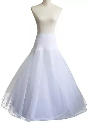 A Line Petticoats For Women Crinoline Half Slips Floor Length Bridal Underskirt • $15.99