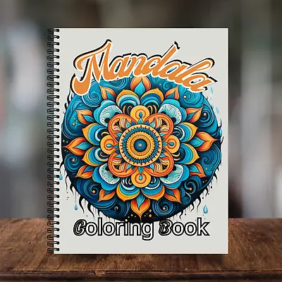 Mandala Coloring Book Mandala Patterns Anxiety Relief Adult Coloring Book • $9