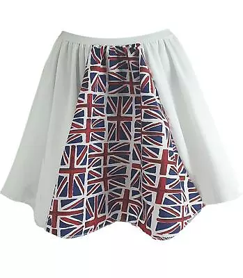 Childs Union Jack Flag Skirt United Kingdom Great Britain Supporters Fancy Dress • £14.45
