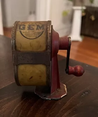 Vintage The Gem By Automatic Pencil Sharpener Co. Chicago USA Used • $24.99