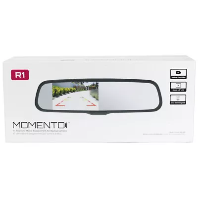 Momento MR-1000 R1 Rearview Mirror W/ 4.3  LCD For Front / Back-Up Camera NEW • $179.99