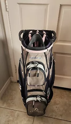 Cobra Ultralight Cart Golf Bag Women's Pink Multicolor 14-way And 13 Pockets  • $99.97