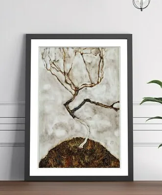 Egon Schiele Small Tree Late Autumn FRAMED WALL ART POSTER PICTURE PRINT 4 SIZE • £8.99