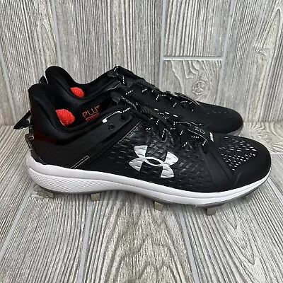 Under Armour Men's Yard Low MT Sz 8 Baseball Softball Cleats 3025592-001 Black • $42.25