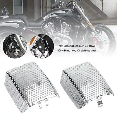 Front Brake Caliper Insert Set Cover For Touring V-Rod Street Glide 42054-05 CHR • $20.87