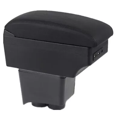 Car Armrest Arm Rest Centre Console Storage Box With USB For VW Polo 2002 - 2009 • $60.49