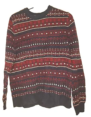 Merona Sweater Jumper Mens Large Vintage Crew Neck Pit To Pit 22 Inches Approx • $12.01