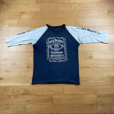 Jack Daniels Vintage 1980's SHIRT Single WHISKEY Double Sided HEAVY METAL  • $131.63