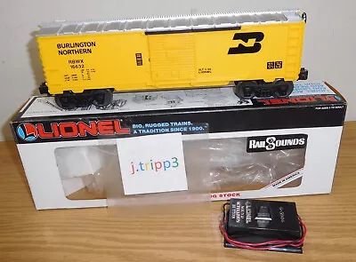 Lionel 6-16632 Burlington Northern Bn Diesel Railsounds O Gauge Boxcar Toy Train • $99.95