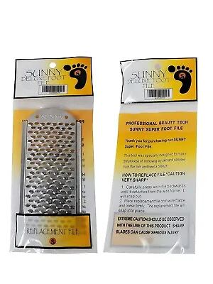 Sunny Deluxe Metal Pedicure Foot File Callus Reducers Replacement Blade • $12.99