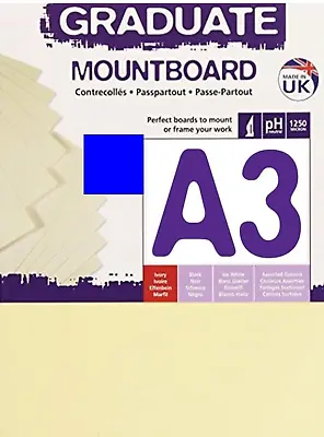 Daler Rowney Graduate A3 Ivory Mount Board Pack Of 4 • £6.97