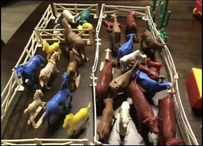 1960’s Vintage T. Cohn SUPERIOR Farm Toy 143 Pieces • $50