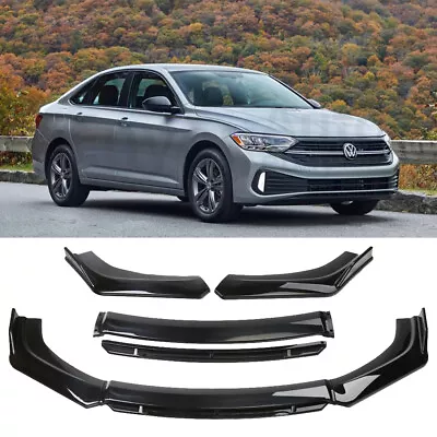 $51.43 • Buy For VW Jetta MK6 MK7 Front Bumper Lip Body Kit Spoiler Splitter Glossy Black