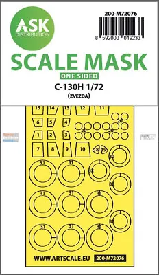 ASKM72076 1:72 ASK/Art Scale Mask - C-130H Hercules (ZVE Kit) • $15.99