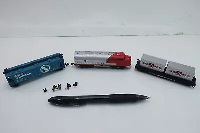 Bachmann N Scale Santa Fe Locomotive Sealand Freight Car Hopper For Parts Repair • $29.99