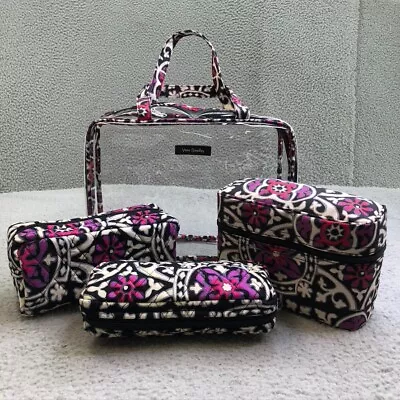 Vera Bradley Travel Organizer Bag Set Womens Scroll Medallion Medium  • $40