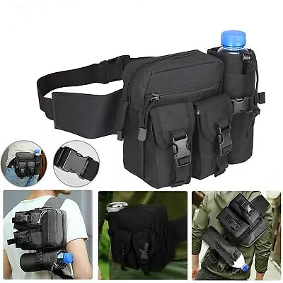 Utility Tactical Waist Fanny Pack Pouch Military Camping Hiking Outdoor Belt Bag • £7.99