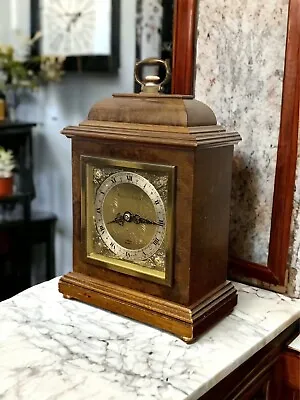 Vintage Quality Burr Walnut Elliott Bracket Clock • $186.68