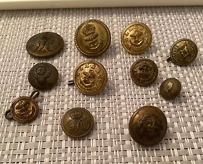 Mixed Lot Of Military Brass Buttons • $9.96