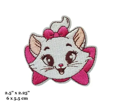 The Aristocats Marie Cartoon Character Face Embroidered Iron On Patch • £5.99