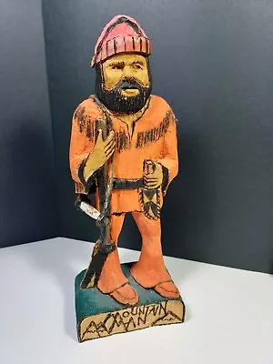 $28.69 • Buy Vintage Woodsman Hand Carved Figurine 11.5 
