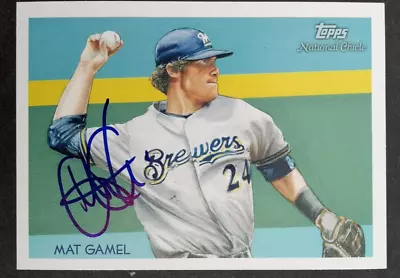 2010 Topps (Diamond Stars) SIGNED: Mat Gamel BREWERS #189 • $3.99