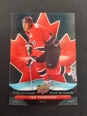 2009-10 Ud Mcdonalds Joe Thornton Pride Of Canada #pc6 • $0.99