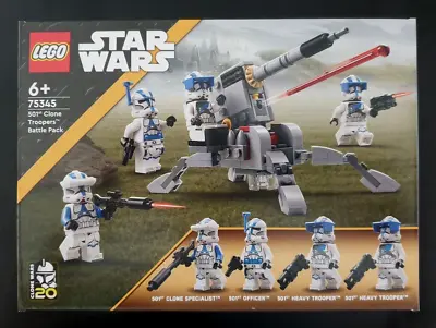 $59.90 • Buy LEGO Star Wars 501st Clone Troopers Battle Pack 75345 Incl 4 Minifigures