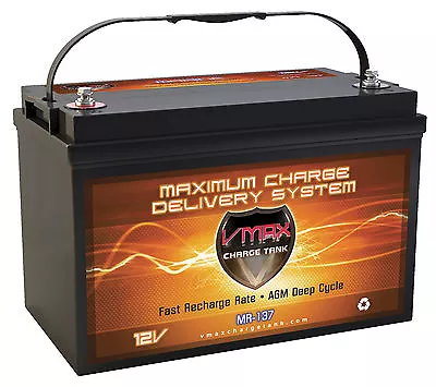 VMAX MR137 For MANITOU Pontoon S W/group 31 AGM 12V Marine Deep Cycle Battery • $279.93