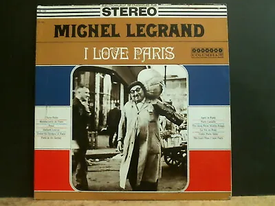 MICHEL LEGRAND  I Love Paris  LP  U.S.  Harmony Pressing    Jazz  Piano   Great! • £12