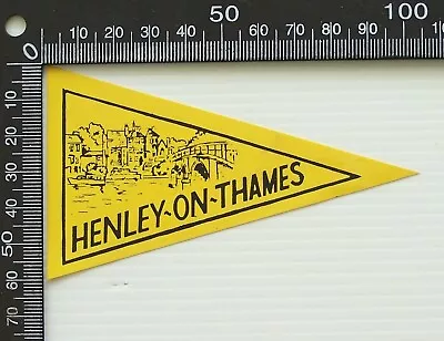 Small Vintage Henley-on-thames England Uk Souvenir Vinyl Pennant Wall Flag • $4.17