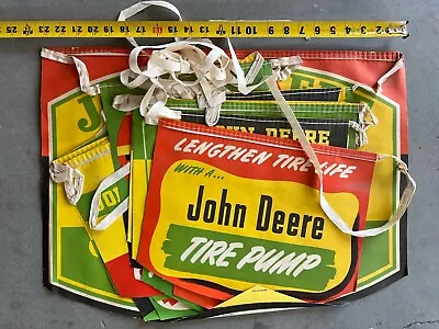 Vintage 1940’s John Deere Tractor M Dealer Store Display String Banner Sign • $2500