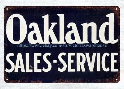 Wall Art Garage Shop Wall Art OAKLAND SALES-SERVICE Metal Tin Sign • $18.82