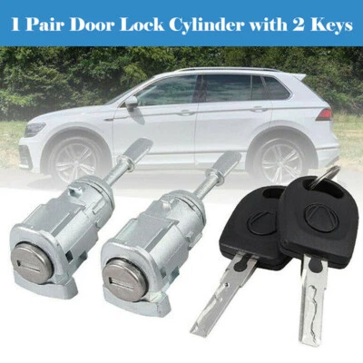 Fit For VW GOLF IV MK4 1996-2006 604837168 Pair Front Door Lock Barrel • $31.56