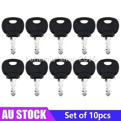 $16.30 • Buy 10Pcs SPARE 14607 IGNITION KEY PLANT APPLICATIONS FOR JCB BOMAG MANITOU TRACTOR