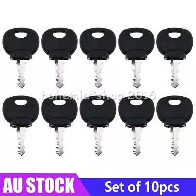 $16.30 • Buy 10Pcs SPARE 14607 IGNITION KEY PLANT APPLICATIONS FOR JCB BOMAG MANITOU TRACTOR