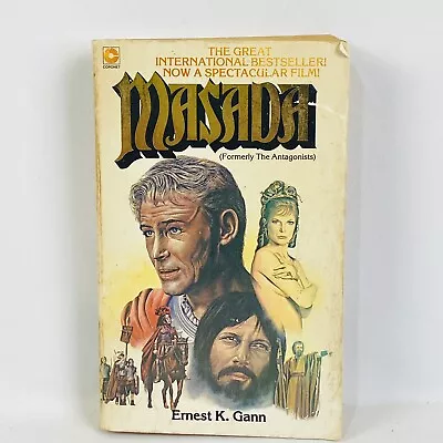 Masada Formerly The Antagonists Ernest G. Gann 1980 Coronet Paperback Novel • $22.75