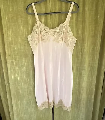 Vintage Wonder Maid Pink Slip Dress Size 42 • $29.99