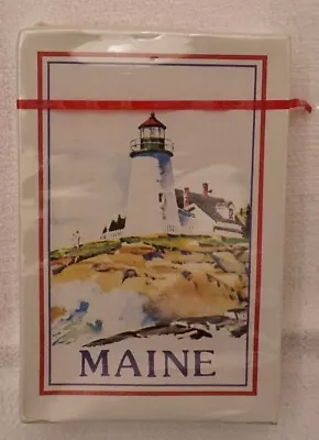 Vintage Maine Lighthouse Souvenir Playing Cards New Sealed (Box Deformed) • $12.99