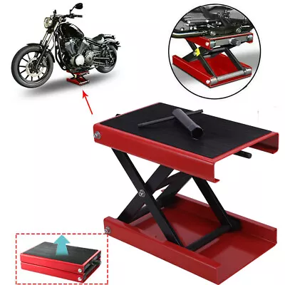 1100 LB Motorcycle Scooter Crank Stand Mini Scissor Lift Jack For ATV Dirt Bike • $60.79